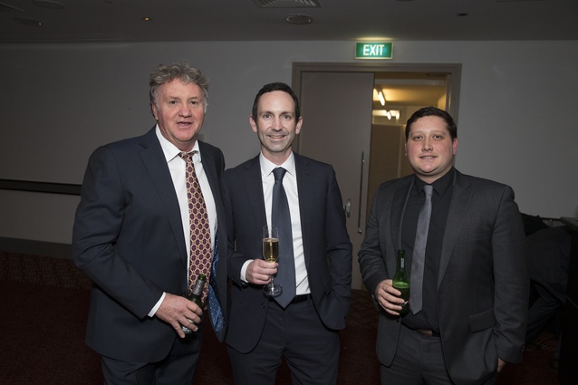 Mark Morrison from Speedwall NZ, Chris Boyle: acting marketing manager at ITM and Andy Campbell from ITM.