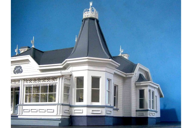 Farmhouse in Northern Southland – 'Altrive'. This model was made for large family reunion, which celebrated the house and its history.