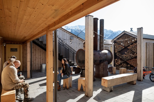 Winner - Sir Miles Warren Award for Commercial Architecture went to The Great Glenorchy Alpine Basecamp by RTA Studio and Bureaux.
