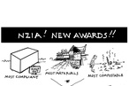 Cartoon - Malcolm Walker ‘NZIA! New Awards!!”