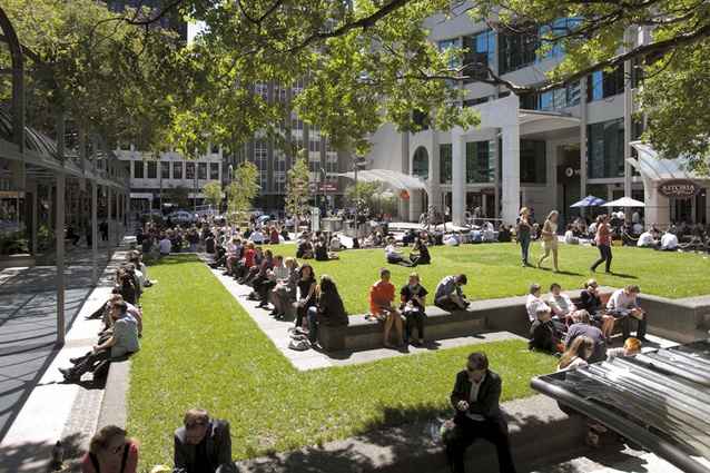 Midland Park’s revitalised grass and planting create a greater sense of open space.