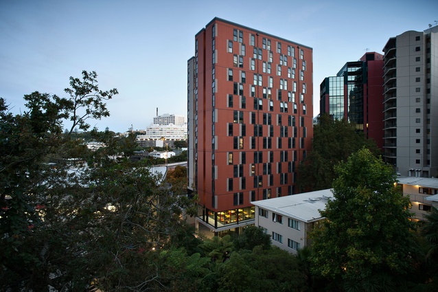University of Auckland University Hall by Warren and Mahoney Architects Ltd was a winner in the Education category. 