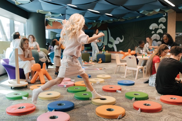 The children’s zone on the ground floor of Te Matapihi ki te Ao Nui.