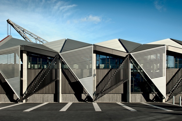 Te Wharewaka o Poneke (2001/2009) – waka house and function centre, Wellington waterfront, designed by architecture +.
