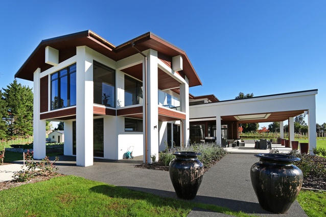 Carters New Homes $1 million-$2 million, Heart of the Home Kitchen Award and Gold Award winning house by Terry Clegg Builders Limited in New Plymouth.
