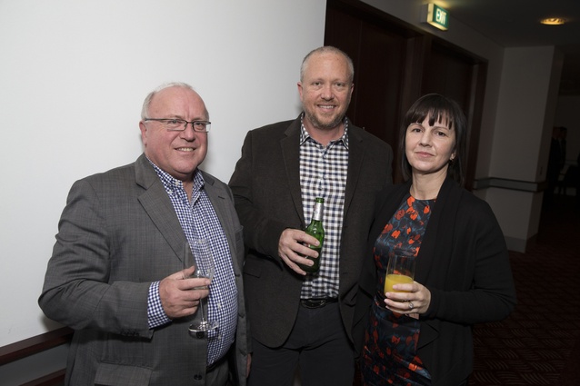 Ian Marshall from Robert Cunninghams Construction, Andrew Burden: CEO of Summit Construction and Kate McIntyre, Auckland.