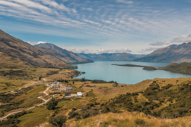 The remote site near Glenorchy at the northern end of Lake Wakatipu.
