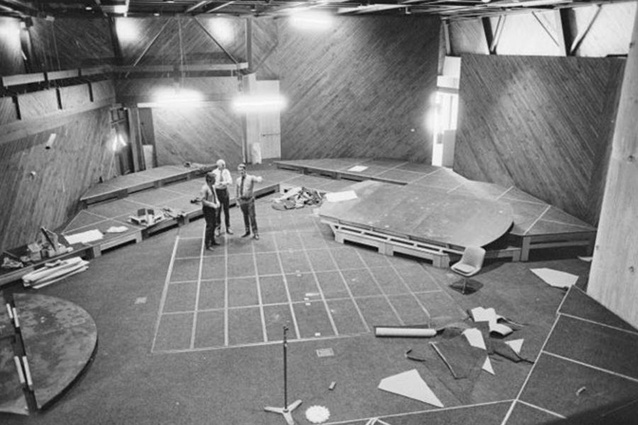 The interior of the new Hannah Playhouse, Wellington (1973, Dominion Post).