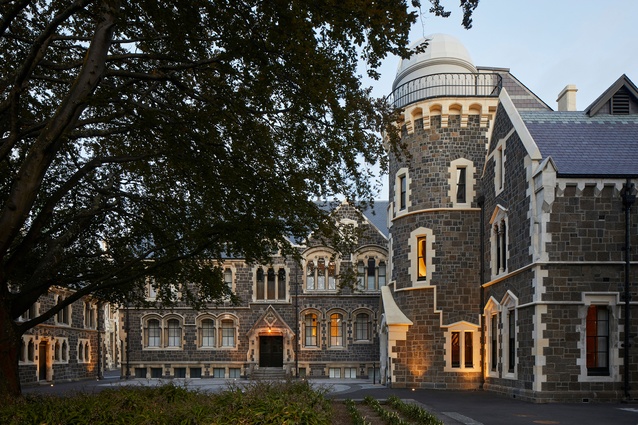 Shortlisted - Heritage: The observatory Hotel and Observatory Tower, The Arts Centre of Christchurch by Warren Mahoney Architects and Dave Pearson Architecture in association.  