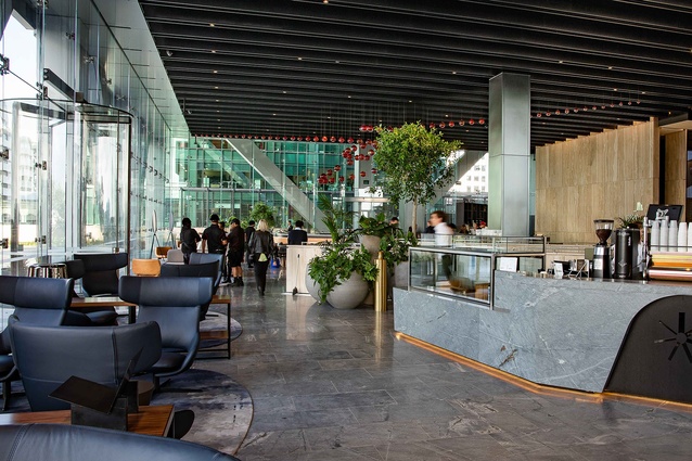 A full service bar and restaurant are offered in the lobby area, along with a quick coffee stop.
