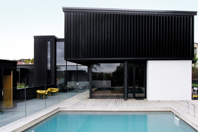 Pamela Place House: The new design significantly reconfigured the ground floor to reorientate the living areas around the existing pool, towards the sun and view.