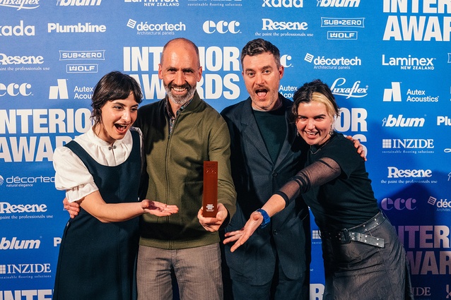 Lily Shanks (Vogelmorn Upstairs), Sam Donald (Sam Donald Architect) Toby Gibson and Nicoletta Mancuso (Vogelmorn Upstairs), finalists in the Community Impact award.