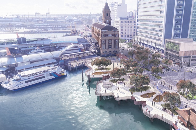 Render of the new downtown public space for the Te Wānanga project.