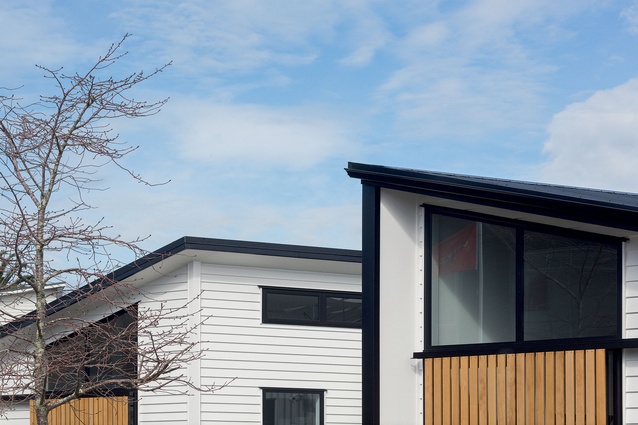 The one-bedroomed 'apartments' maximise sunlight. All three test homes benefit from passive solar gain. 