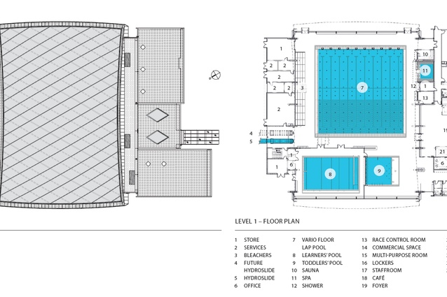Roof and floor plan.