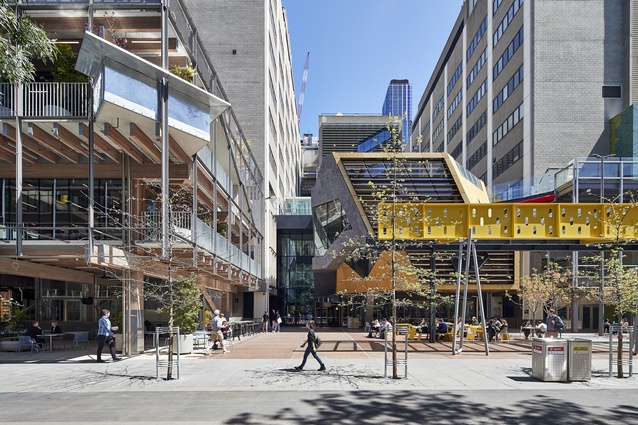 Finalist – Educational Architecture, Urban Design, Interior Architecture and Sustainable Architecture: New Academic Street, RMIT University by Lyons with NMBW Architecture Studio, Harrison and White, MvS Architects and Maddison Architects.