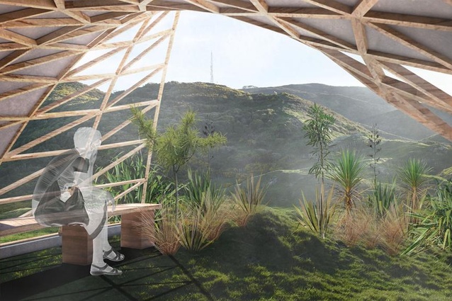 Massey University School of Design student Katerina French-Armstrong's project: Hononga o te Whenua, Connections of the Land.
