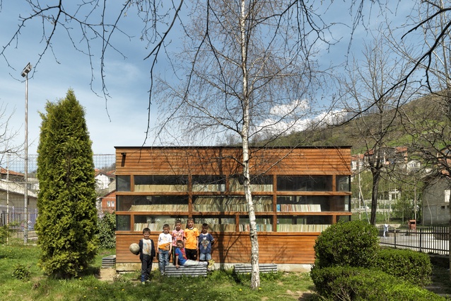 Bunateka Library in Lubinjë e Epërme village, Kosovo. 
