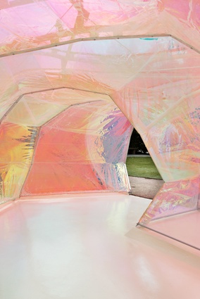 Interior of the 2015 Serpentine Pavilion by SelgasCano.