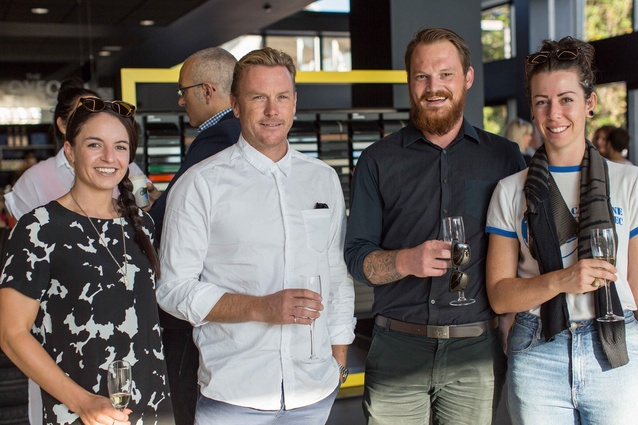 Left to right: Becks Searle and Chris Stevens of ctrl Space. Jeremy Robertshaw and Mindy Wigglesworth of Autex.