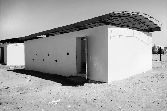 Castles of sand, 60 sandbag classrooms in the Mbera refugee camp in Mauritania, western North Africa.