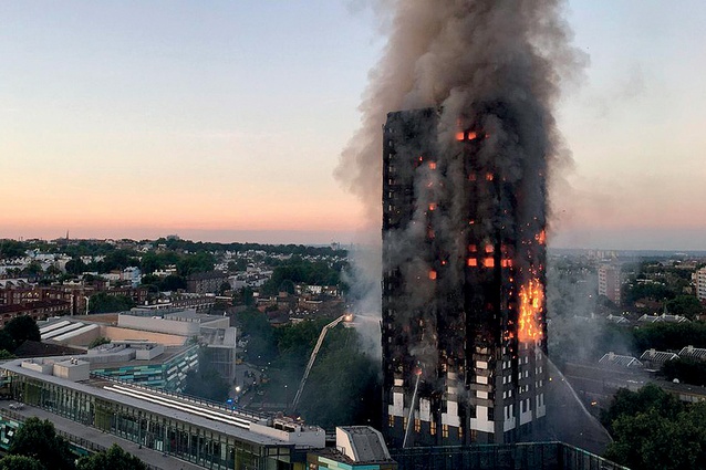 A huge fire ripped through the 24-storey residential tower on Latimer Road in North Kensington, West London. 