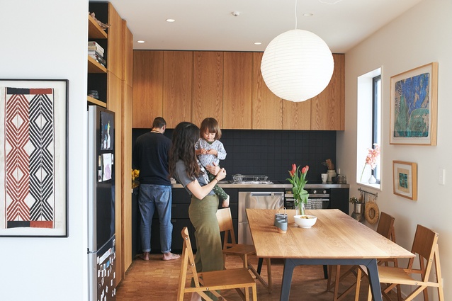 Customisable IKEA kitchens feature in the apartments’ open-plan kitchen and dining spaces.
