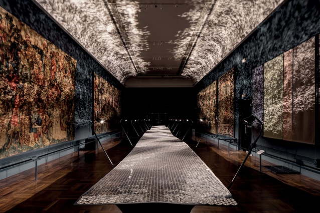 London Design Festival: ‘Foil’ – British designer Benjamin Hubert’s atmospheric installation tapestries.