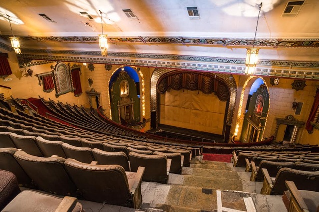 Interior of St James Theatre, from high.