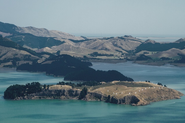 Quail Island, in Lyttelton Harbour, site for B/OS's proposed isolation pods.