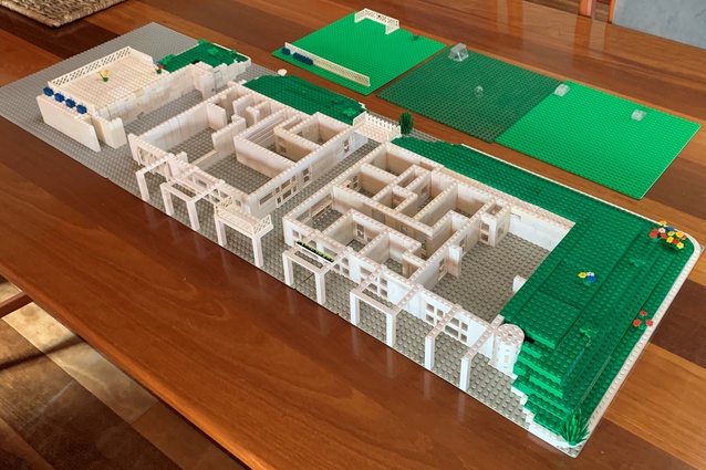 Finalist: Sherene (age 56) – "This is a design for an earth covered community centre in Griffith NSW." Made from Lego.