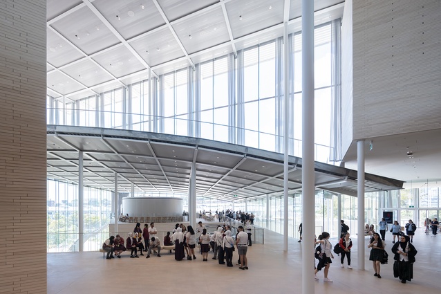 Interior view of the Art Gallery of New South Wales’ new SANAA-designed building.