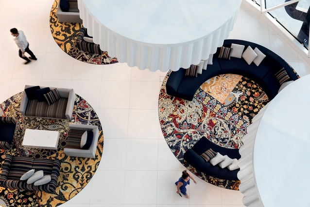 The Mondrian Doha hotel in Qatar was designed in 2017 by Marcel Wanders.