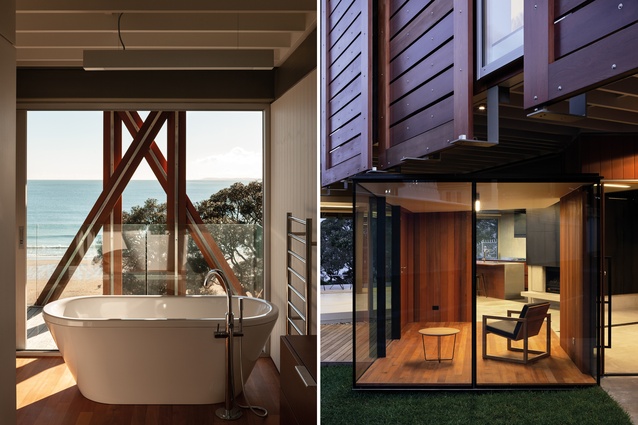 Takapuna House: The ‘interiors’ (outdoor and indoor) are revealed gradually as one moves through the site. 