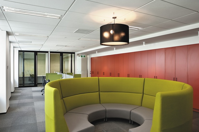 The ‘Hub’, an intimate seating arrangement for impromptu meetings.