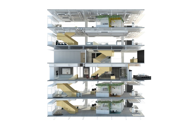 Design of the interior layout for PWC Auckland.