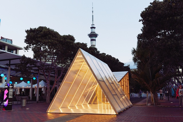 The installation was originally displayed as part of the Bright Nights Festival but will be making other appearances in Auckland and Palmerston North.