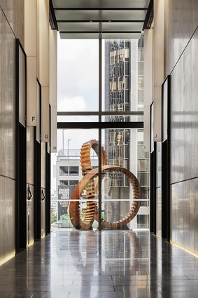 An ARTTFORM installation at PWC in Commercial Bay, Auckland.