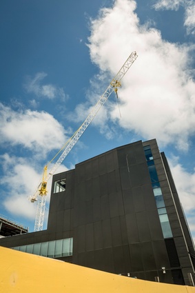Building one of the BNZ Centre, as seen from Hereford Street.