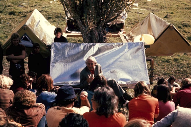 Serge Chermayeff; Silvered lecture in the fields, AASA Congress 1971, Warkworth.