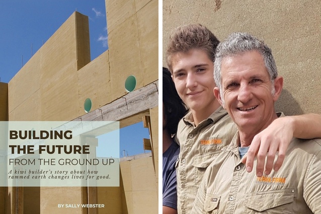 Building the Future; From the Ground Up (book cover design by Case Basket Comms); Paul Geraets with his son Finn, who also works in the business.