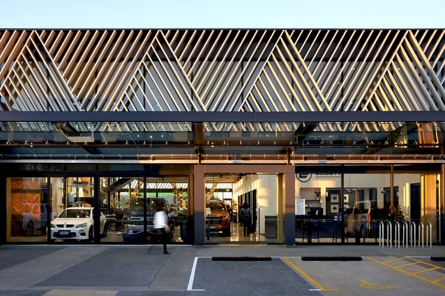 Shortlisted - Commercial: Ebbett Gateway, Te Rapa Park by Chow:Hill Architects.