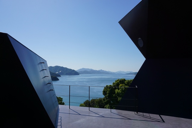 Rooftop of the Toyo Ito Museum of Architecture, Imabari - this could be an almost flawless digital render as easily as the real thing.