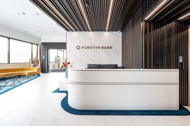 Shortlisted - Interior Architecture: Forsyth Barr Dunedin Office Fitout by McAuliffe Stevens.
