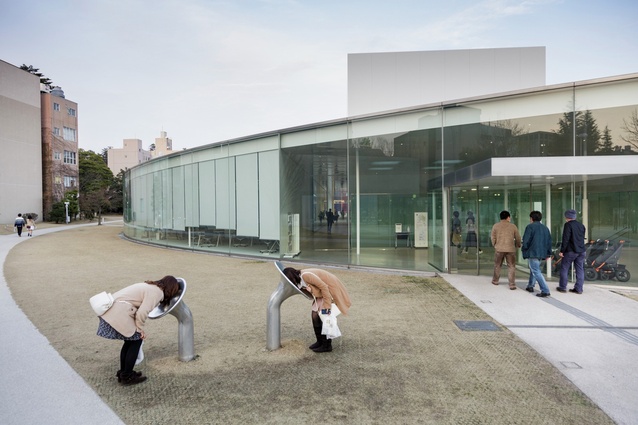 Buildings in Use category: photo by Jeremie Souteyrat. Project: 21st Century Museum of Contemporary Art. Architect: SANAA. Taken in Kanazawa, Japan.