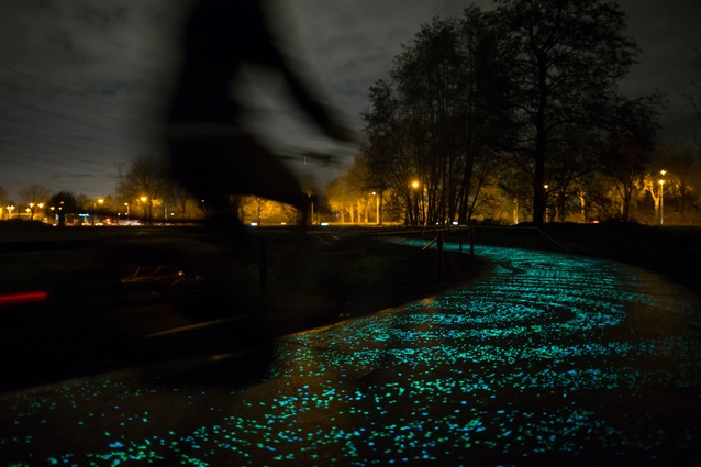 The glowing path was opened in November to mark 125 years since Van Gogh's death. 