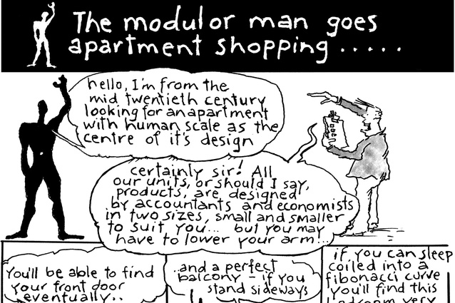 Cartoon - Malcolm Walker ‘The modular man goes apartment shopping ...