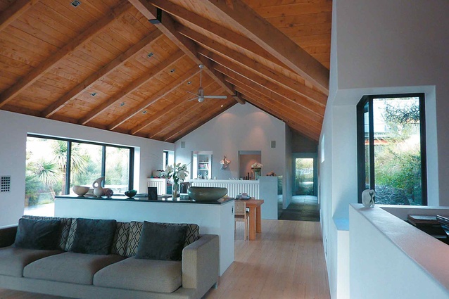 The living area of the May house, 2002, Roys Peninsula. 