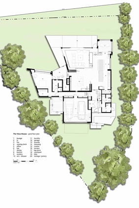 The View House - ground floor plan.