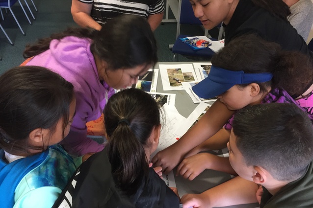 Children from the Wiri Central School express their design ideas for the Puhinui Stream regeneration through photographs, drawings, written stories and more.